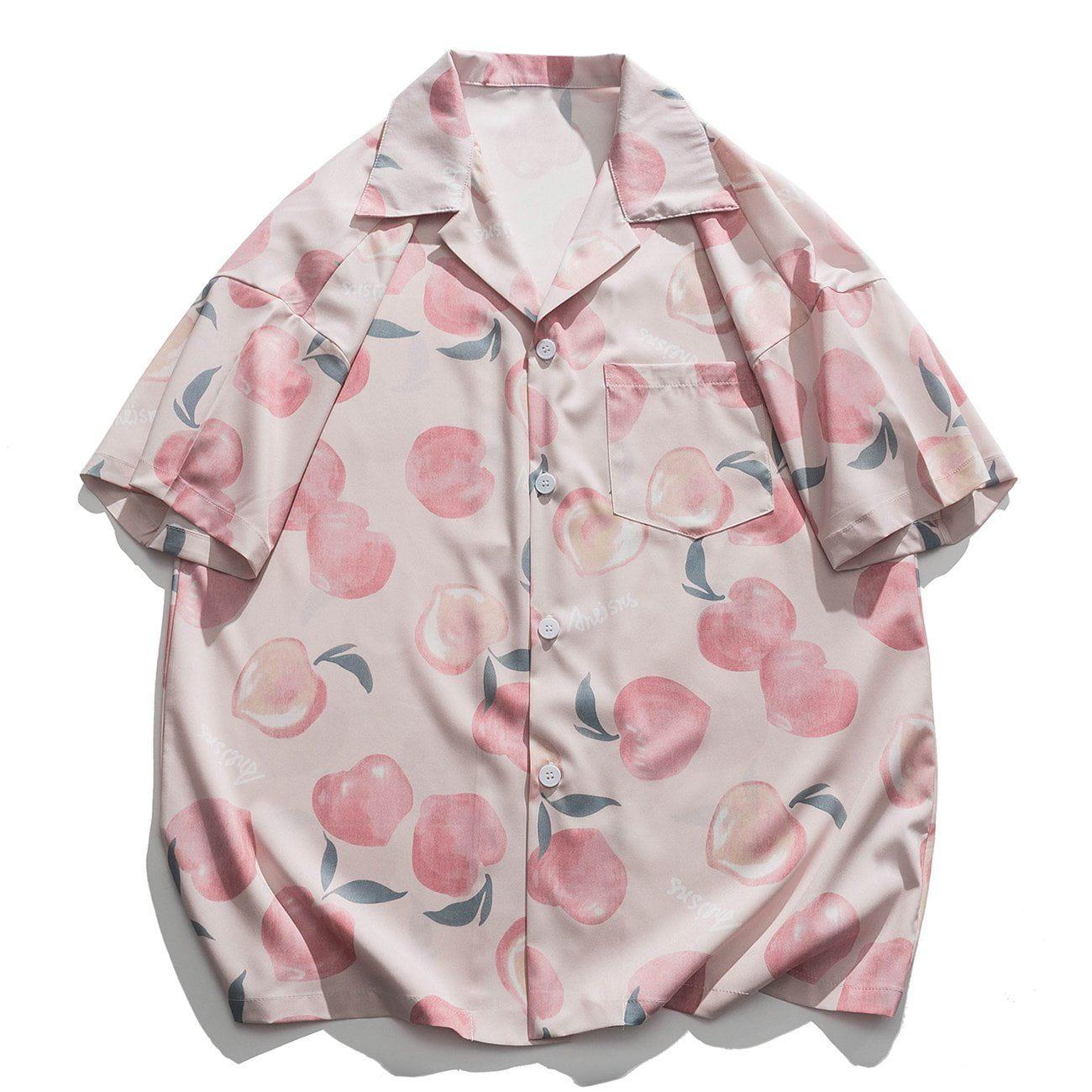 1984® - Heart Shaped Peach Short Sleeve Shirt - 1984brand