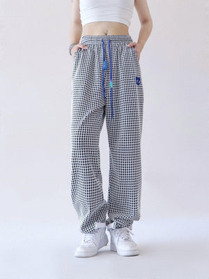 1984® - Houndstooth Straight-leg Casual Pants - 1984brand