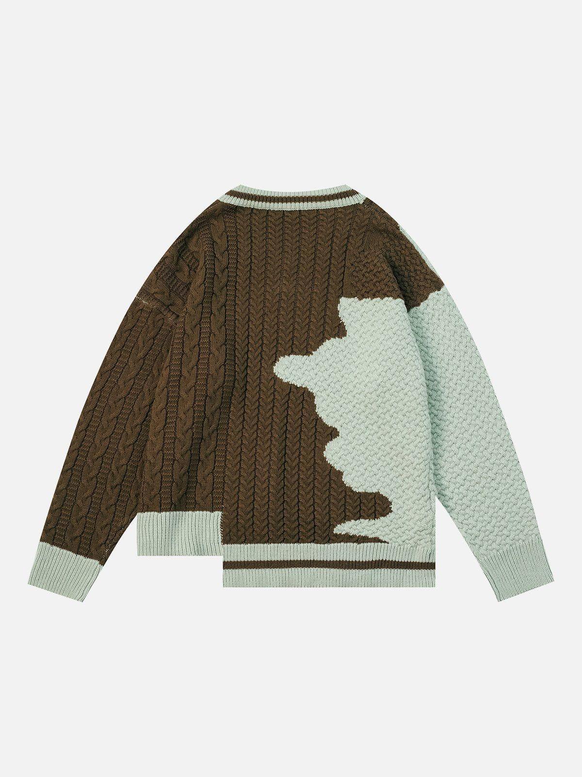 1984® - Irregular Splicing Sweater - 1984brand