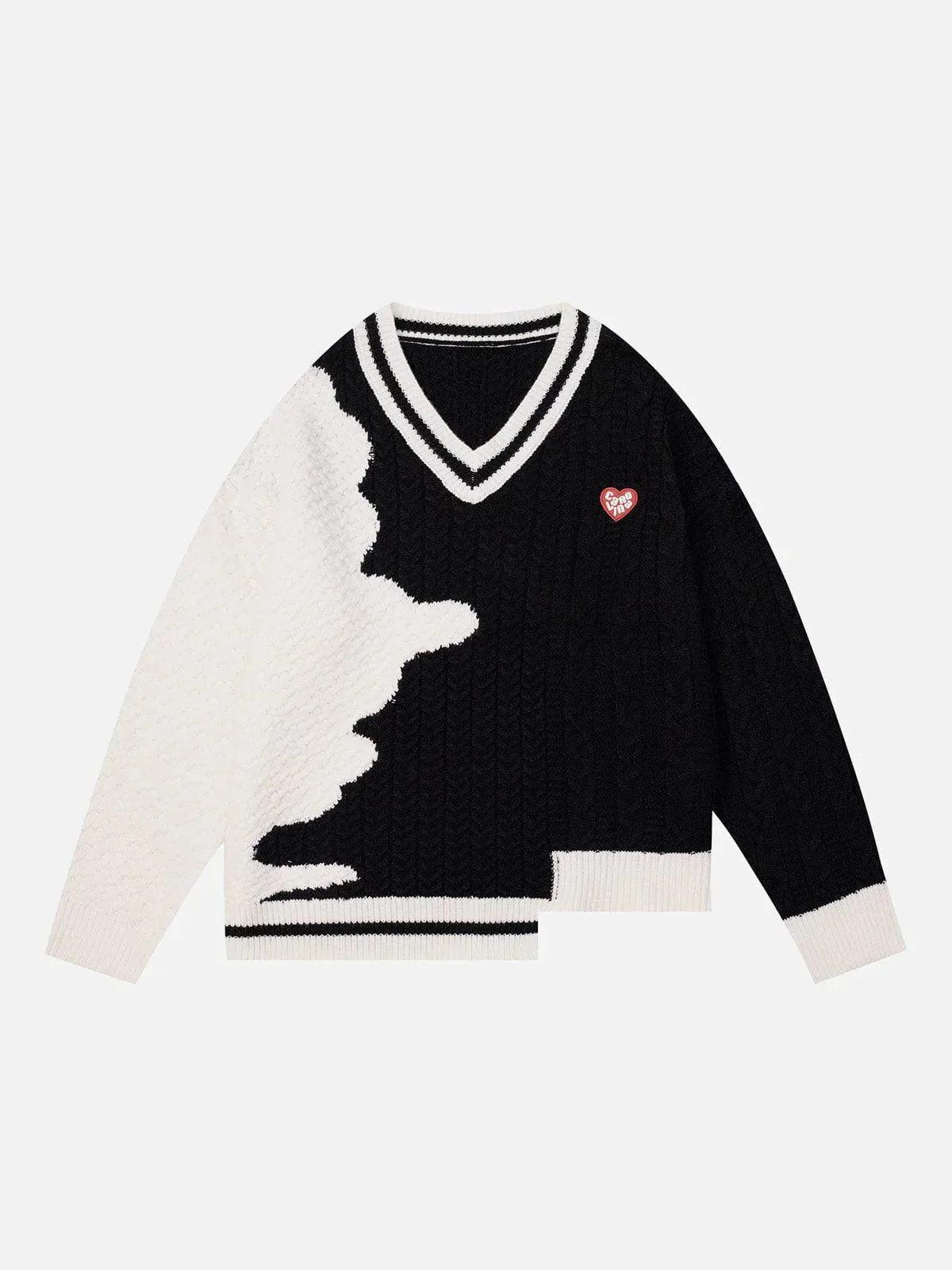 1984® - Irregular Splicing Sweater - 1984brand