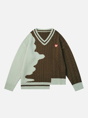 1984® - Irregular Splicing Sweater - 1984brand