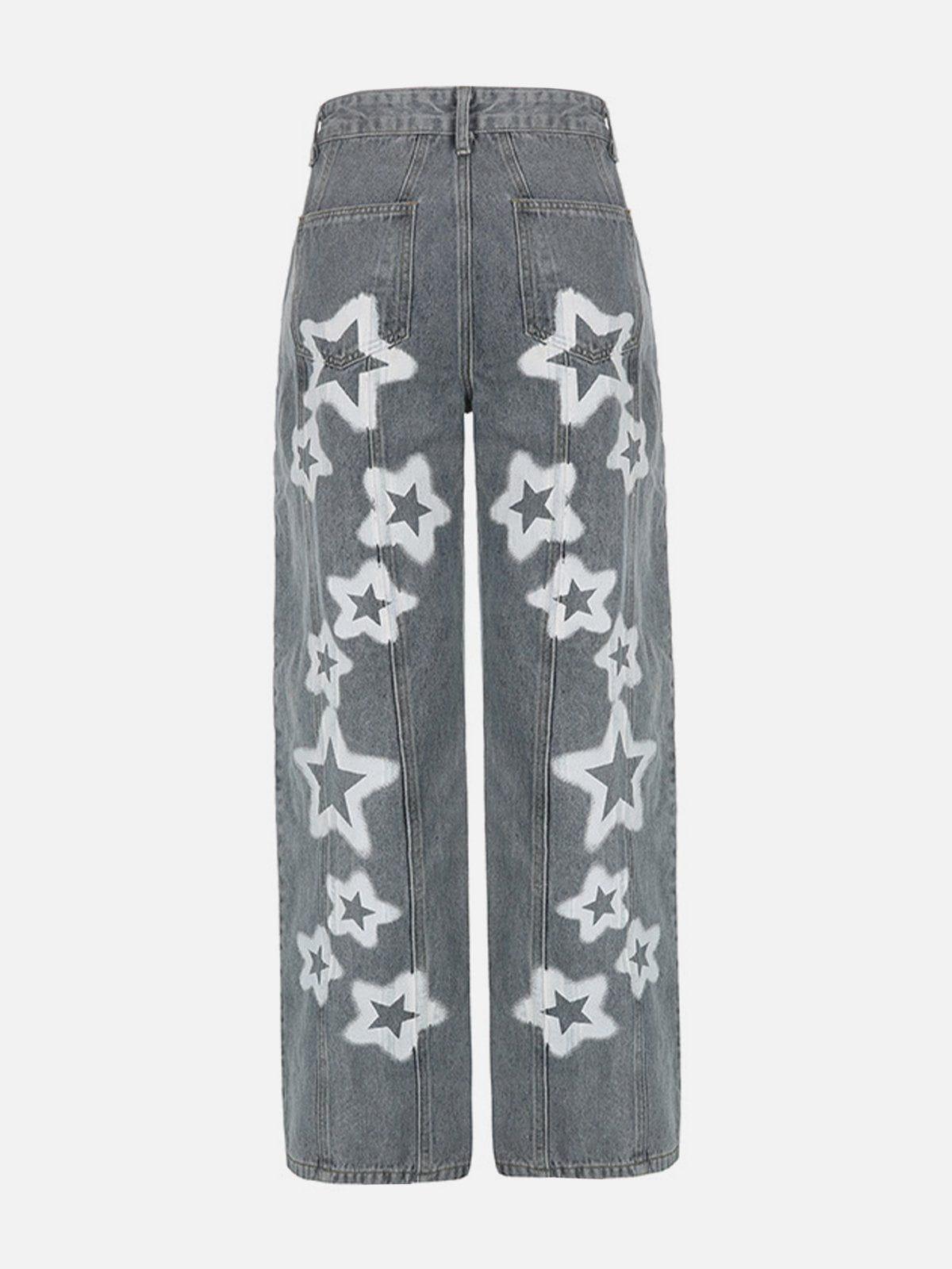 1984® - Irregular Star Print Jeans - 1984brand