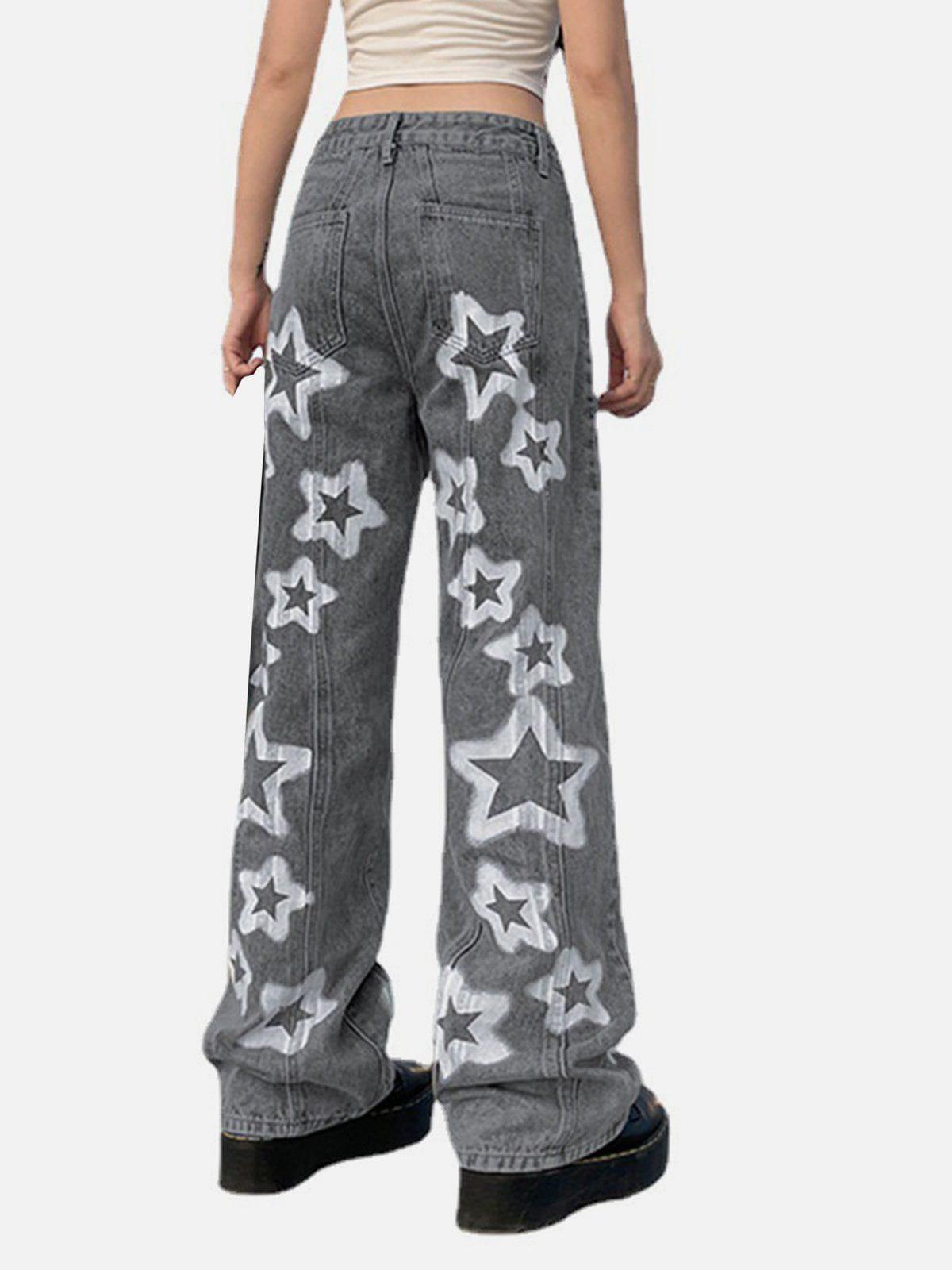 1984® - Irregular Star Print Jeans - 1984brand