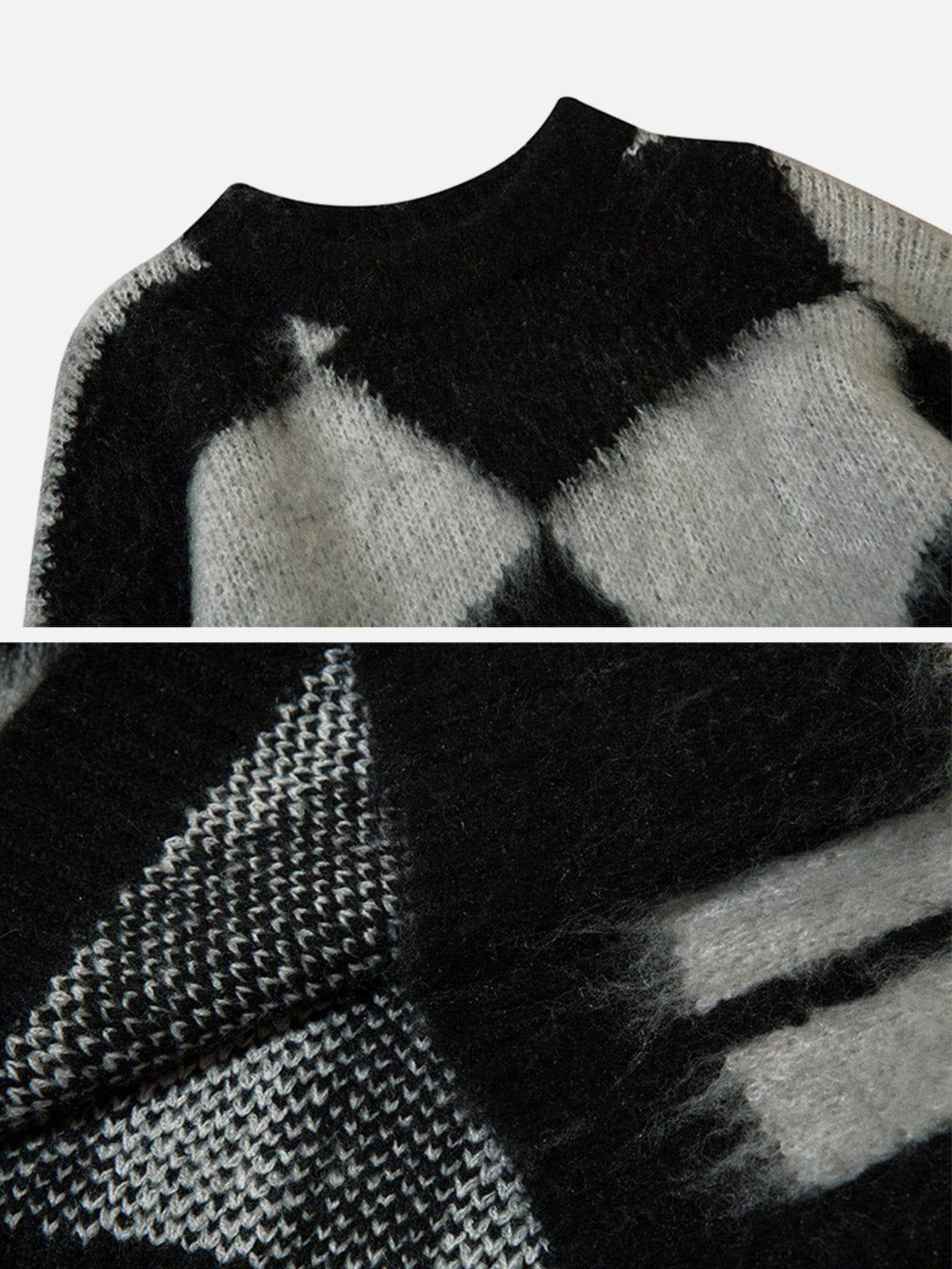 1984® - Irregular Striped Jacquard Knit Sweater - 1984brand