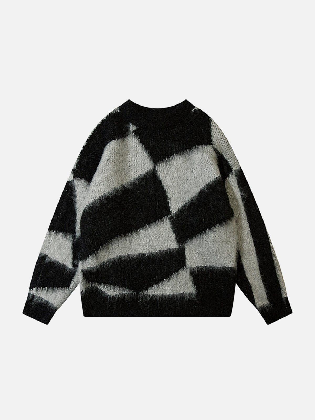 1984® - Irregular Striped Jacquard Knit Sweater - 1984brand