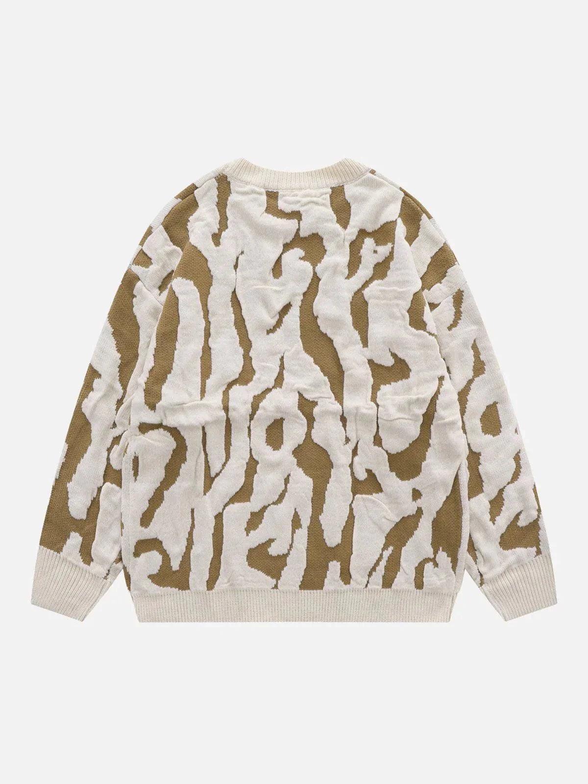 1984® - Jacquard Zebra Print Sweater - 1984brand