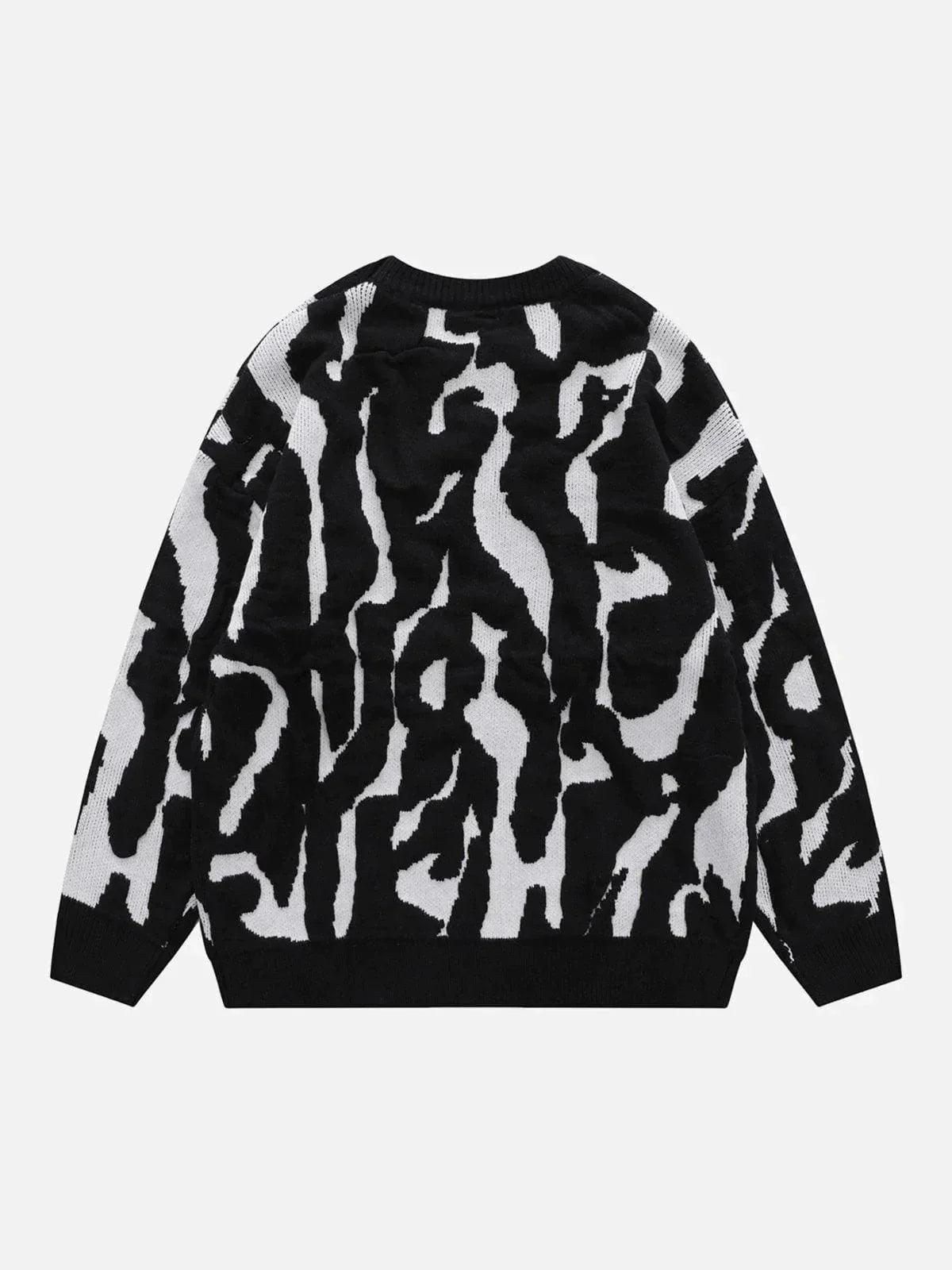 1984® - Jacquard Zebra Print Sweater - 1984brand