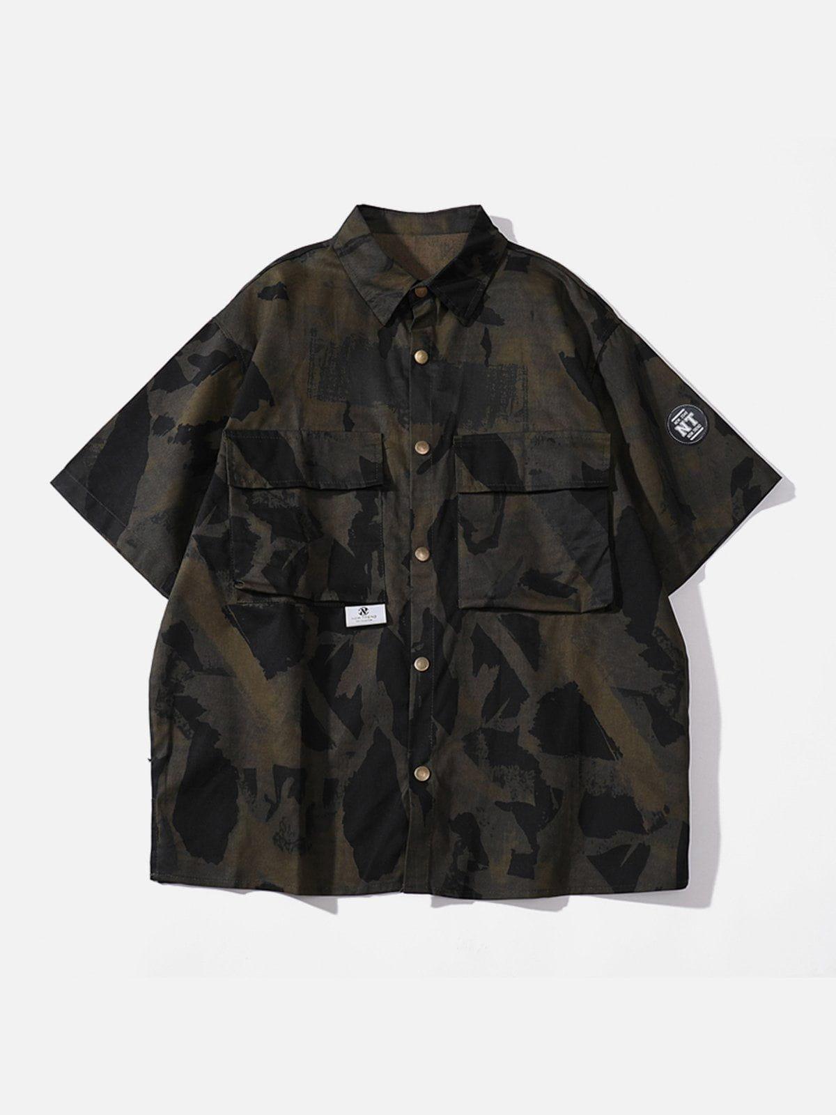 1984® - Large Pocket Camo Short Sleeve Shirt - 1984brand