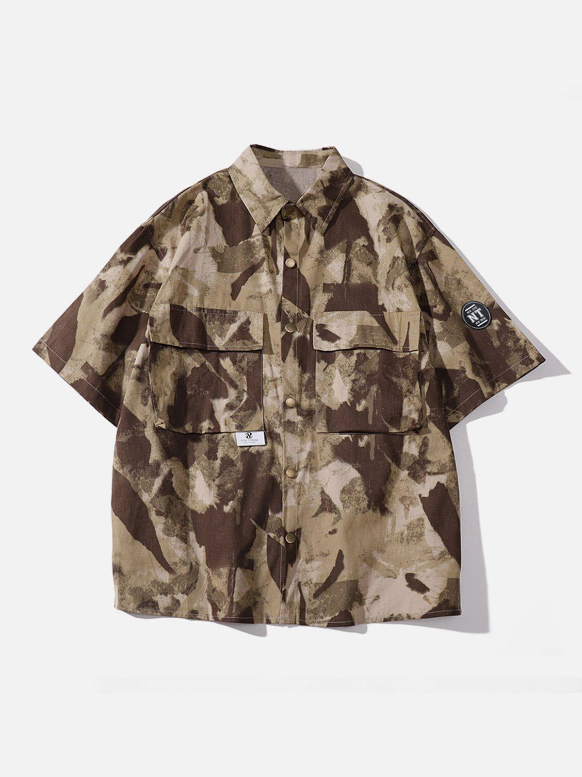 1984® - Large Pocket Camo Short Sleeve Shirt - 1984brand