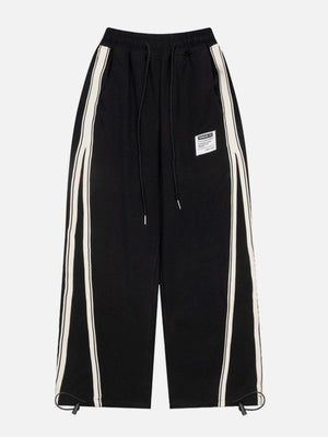 1984® - Leg Retractable Striped Drawstring Sweatpants - 1984brand