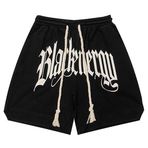 1984® - Letter Embroidery Long Drawstring Shorts - 1984brand