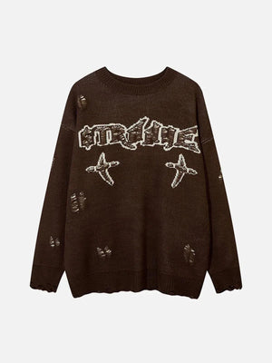 1984® - Letter Hole Crucifix Sweater - 1984brand