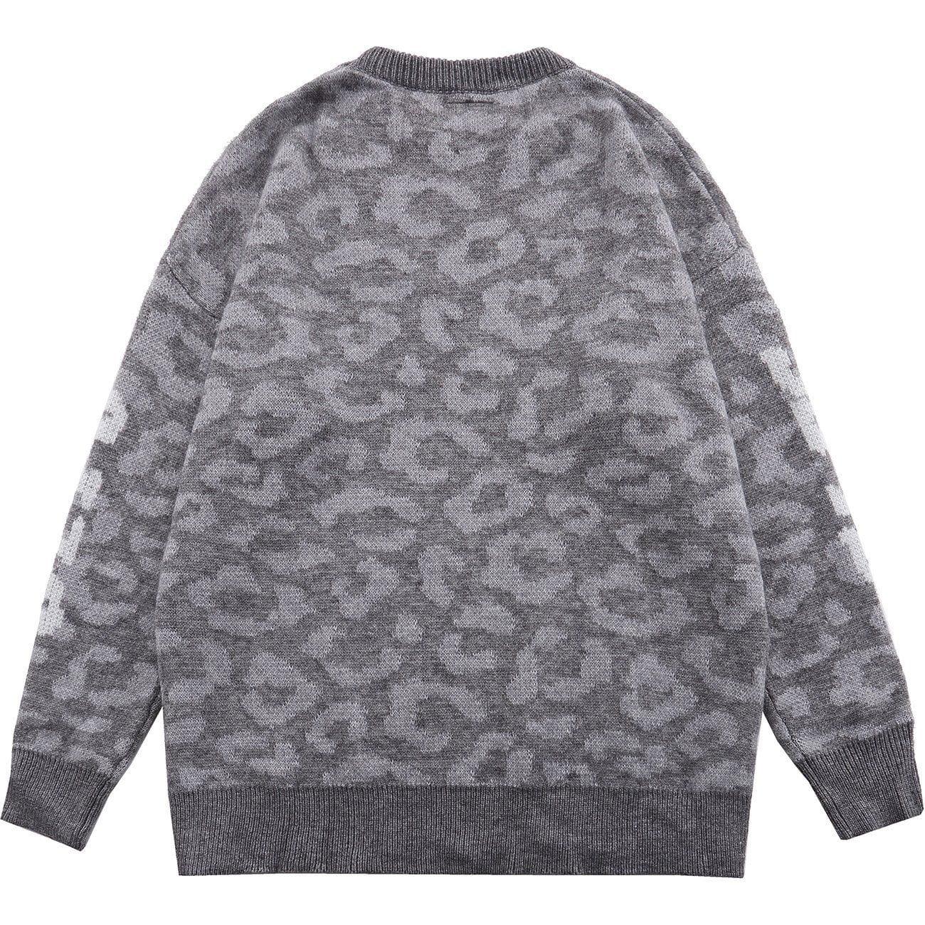 1984® - Letter Pattern Full Print Knit Sweater - 1984brand