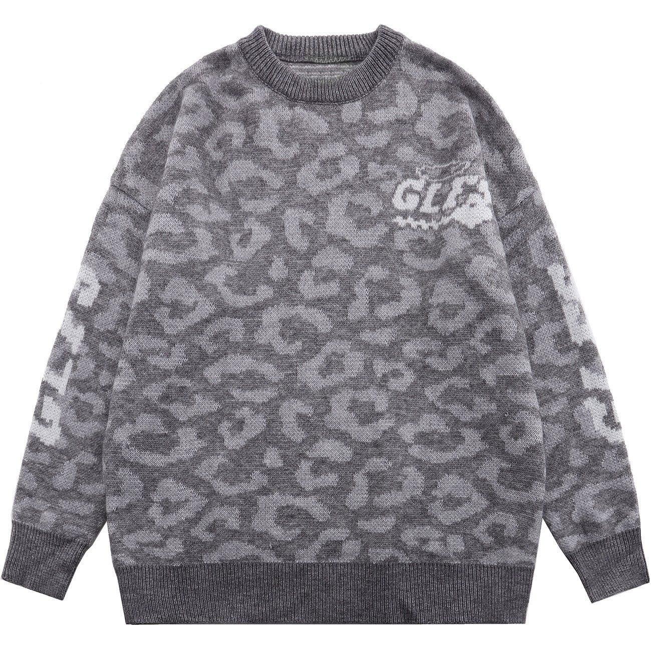 1984® - Letter Pattern Full Print Knit Sweater - 1984brand