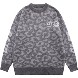 1984® - Letter Pattern Full Print Knit Sweater - 1984brand