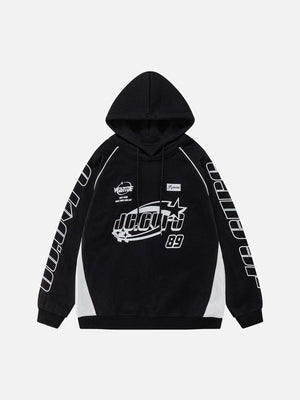 1984® - Letter Print Racing Hoodie - 1984brand