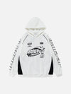 1984® - Letter Print Racing Hoodie - 1984brand