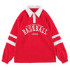 1984® - Letter Print Stripe Sweatshirt - 1984brand