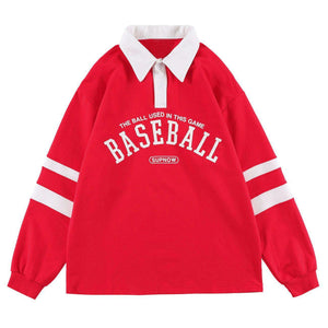 1984® - Letter Print Stripe Sweatshirt - 1984brand
