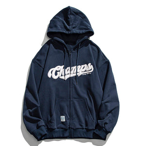 1984® - Letter Print Zipper Hoodie - 1984brand