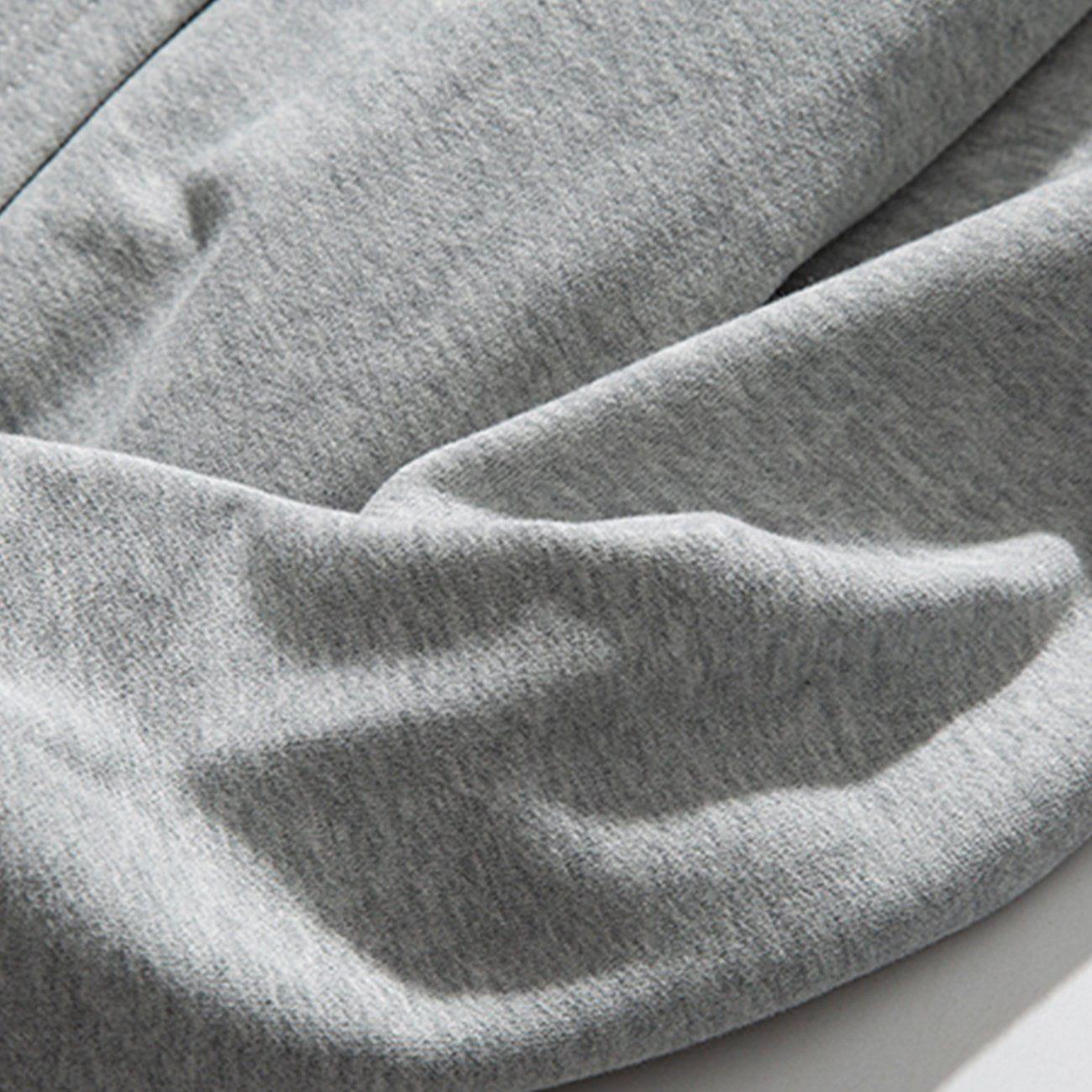 1984® - Letter Print Zipper Hoodie - 1984brand