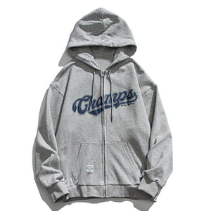 1984® - Letter Print Zipper Hoodie - 1984brand