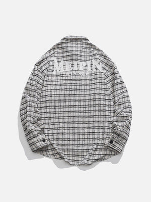 1984® - Letter Printing Reticulation Long Sleeve Shirts - 1984brand