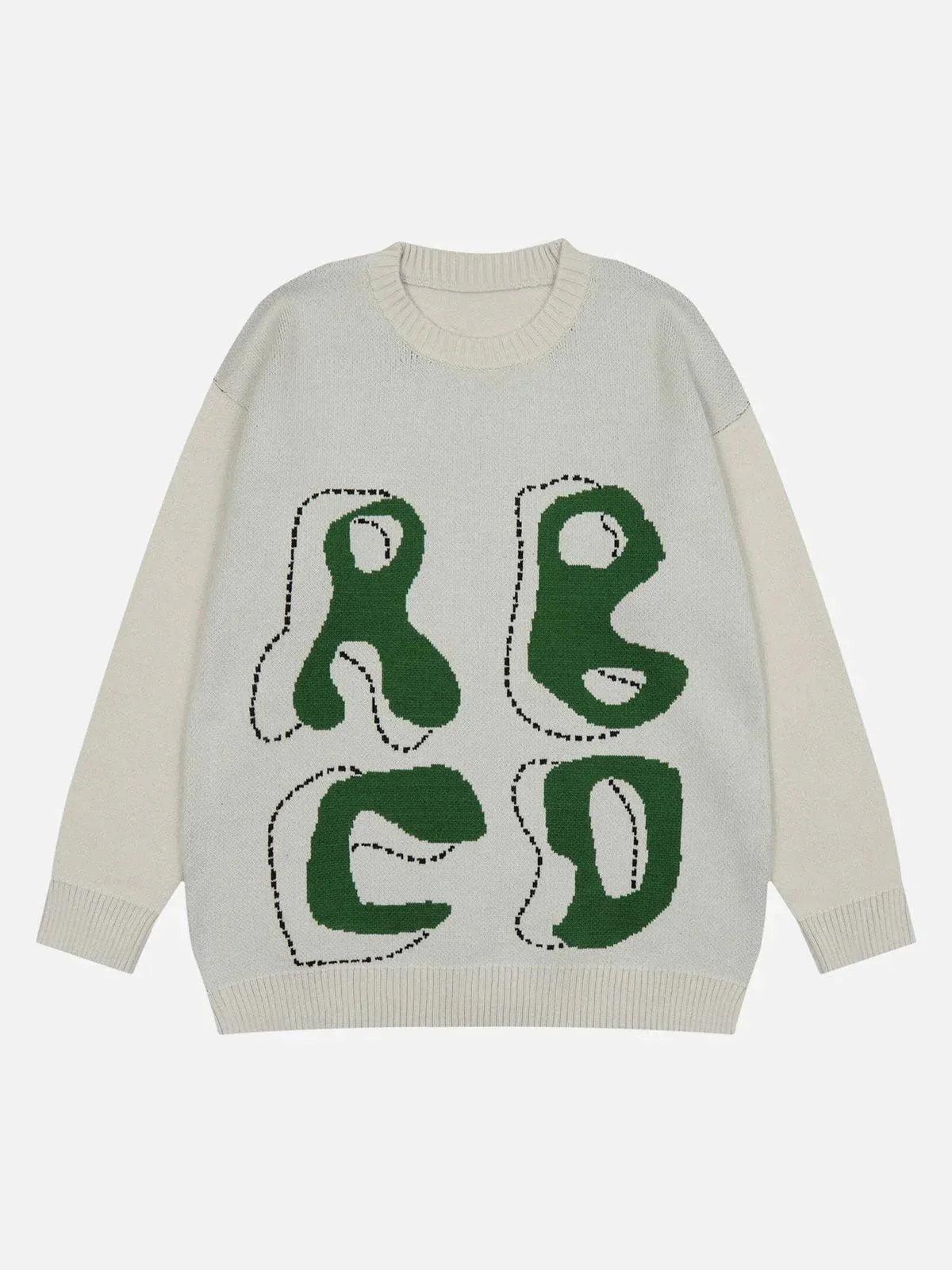 1984® - Letters "ABCD" Sweater - 1984brand