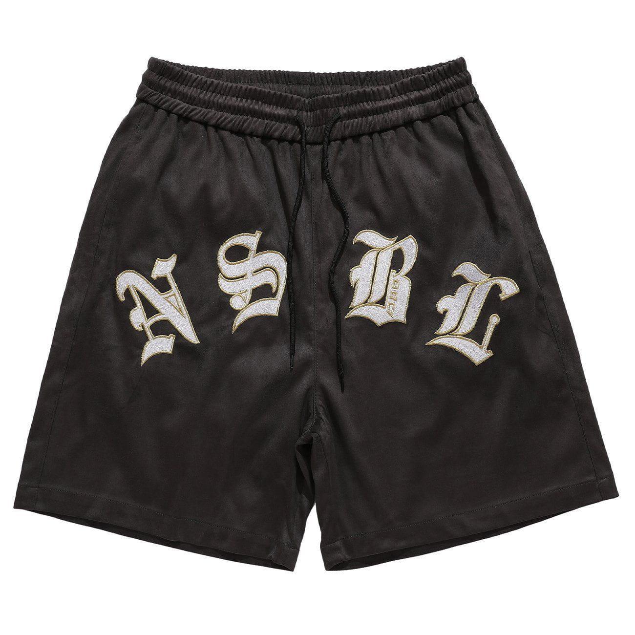 1984® - Letters Embroidery Drawstring Shorts - 1984brand