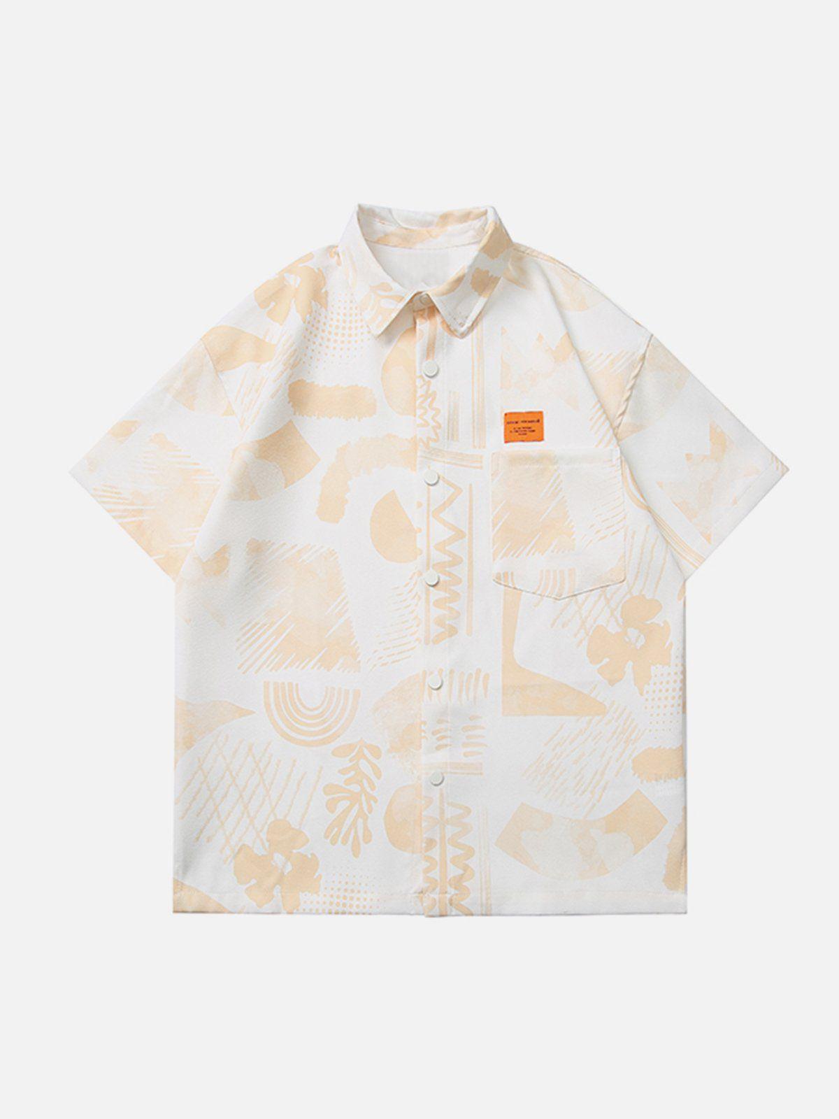 1984® - Loose Casual Graffiti Short Sleeve Shirt - 1984brand