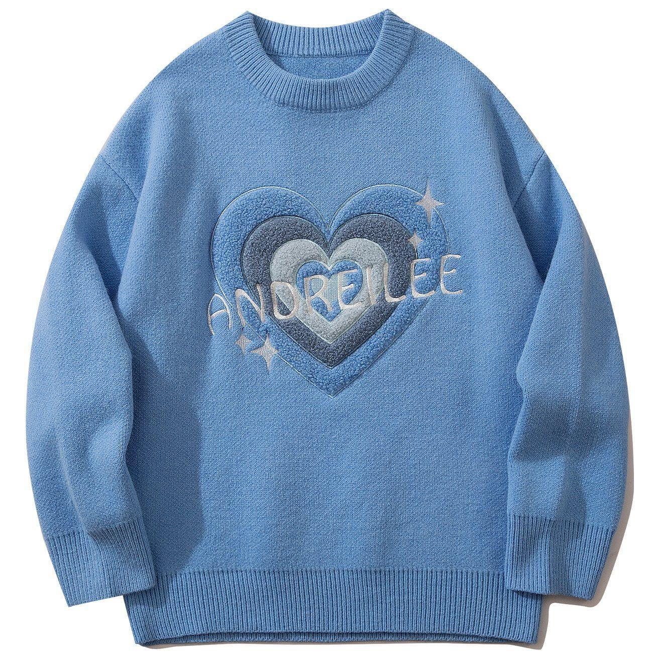 1984® - Love Heart Swirl Knit Sweater - 1984brand