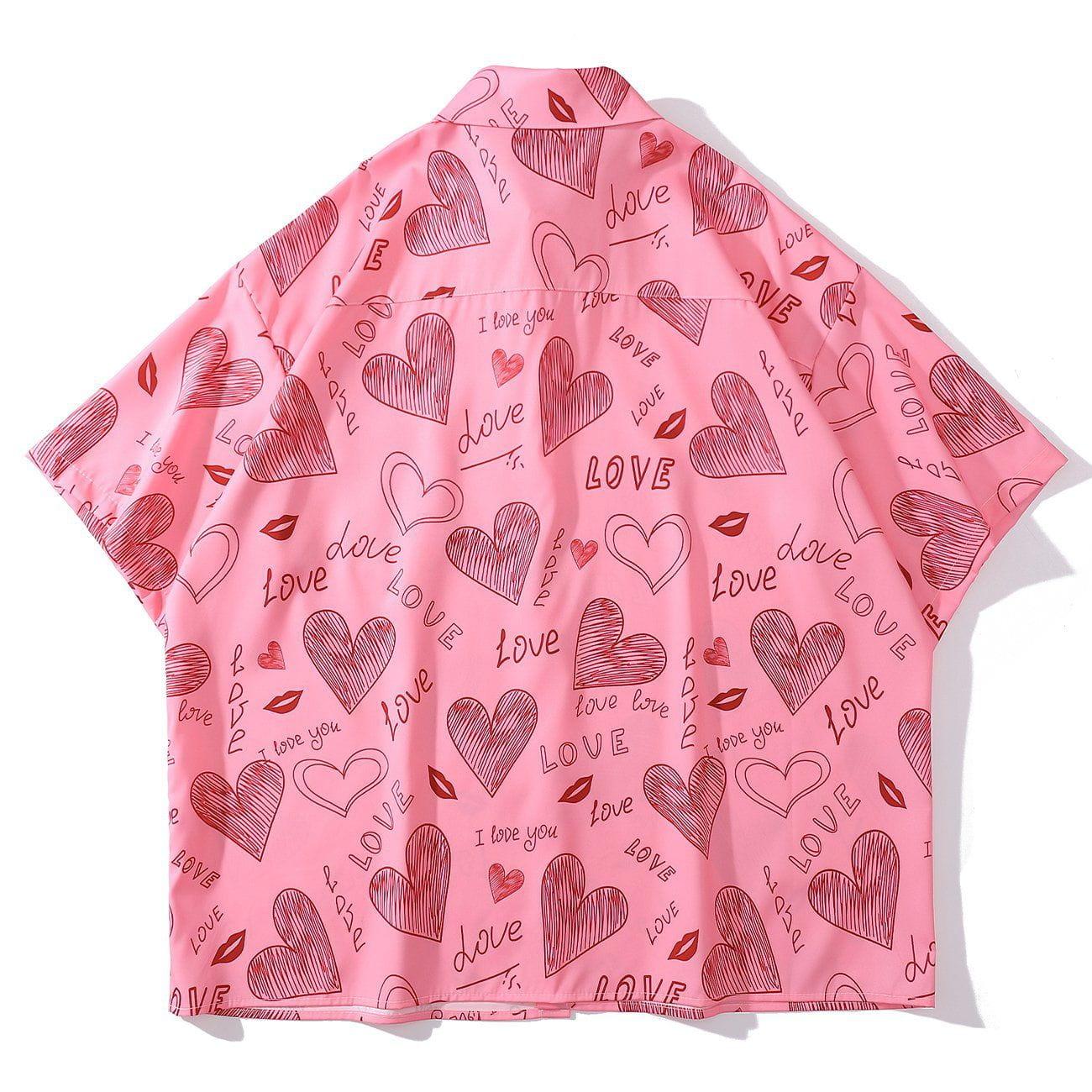 1984® - Love Red Lips Short Sleeve Shirt - 1984brand