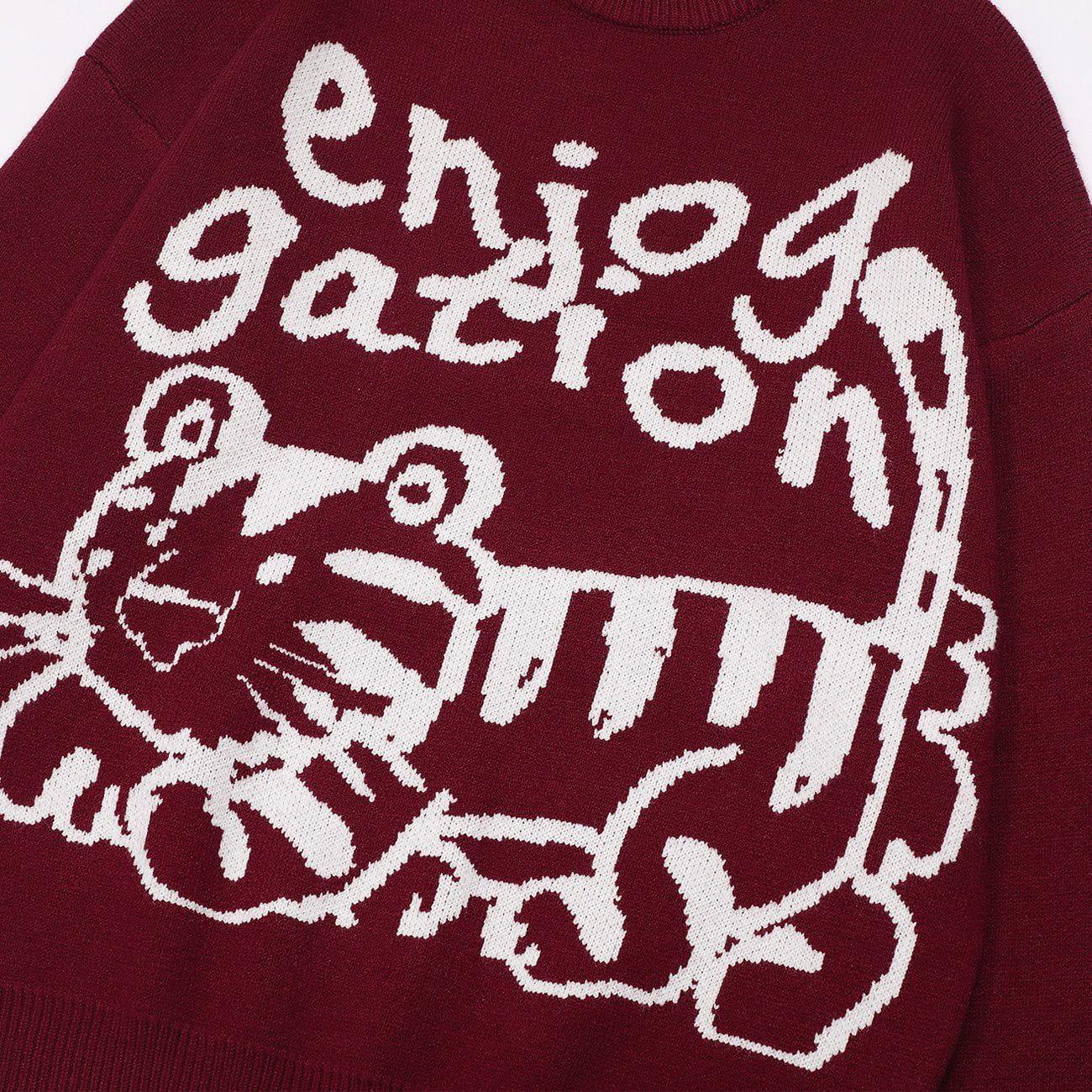 1984® - Lying Tiger Knit Sweater - 1984brand