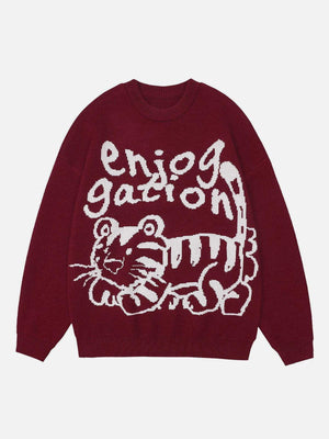 1984® - Lying Tiger Knit Sweater - 1984brand