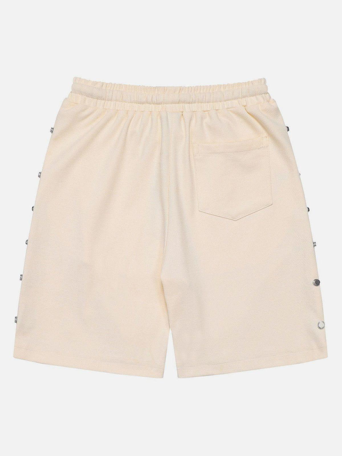 1984® - Metal Snap Button Drawstring Shorts - 1984brand