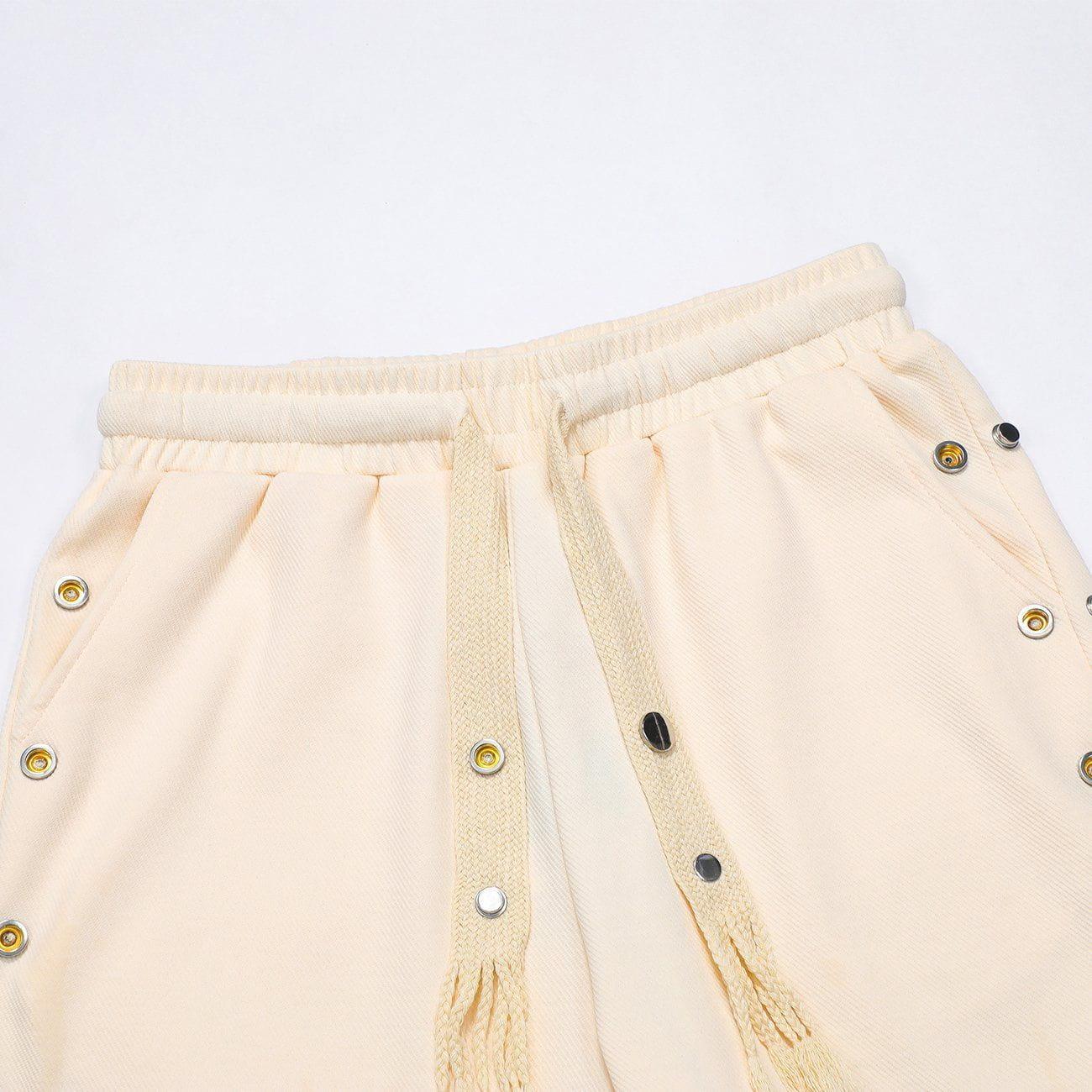 1984® - Metal Snap Button Drawstring Shorts - 1984brand