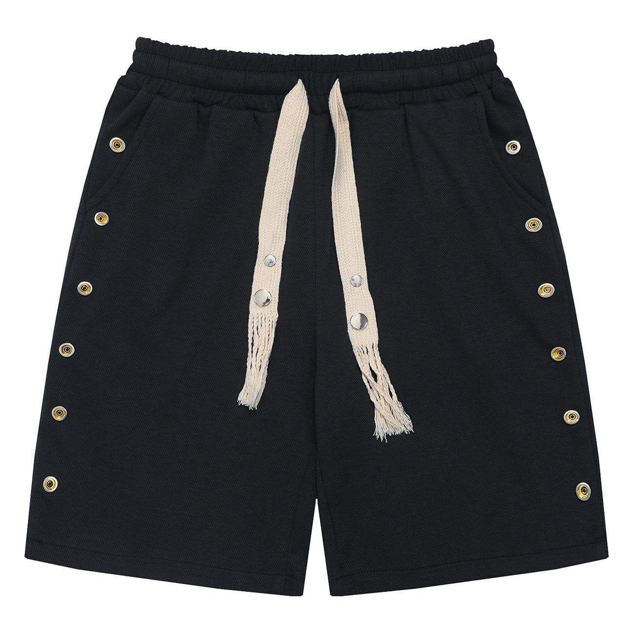 1984® - Metal Snap Button Drawstring Shorts - 1984brand