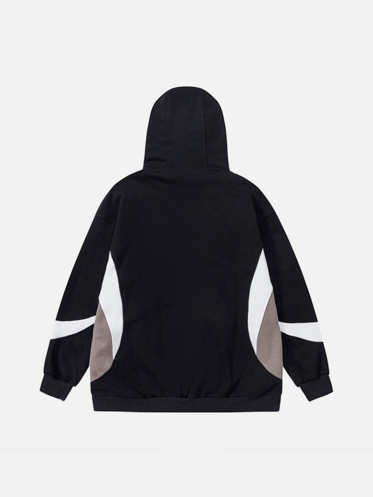 1984® - Multicolor Patchwork Fleece Hoodie - 1984brand