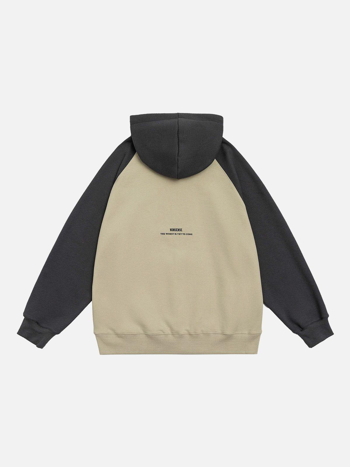 1984® - Nonsense Print Raglan Hoodie - 1984brand