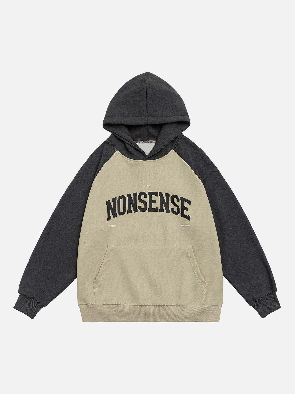 1984® - Nonsense Print Raglan Hoodie - 1984brand