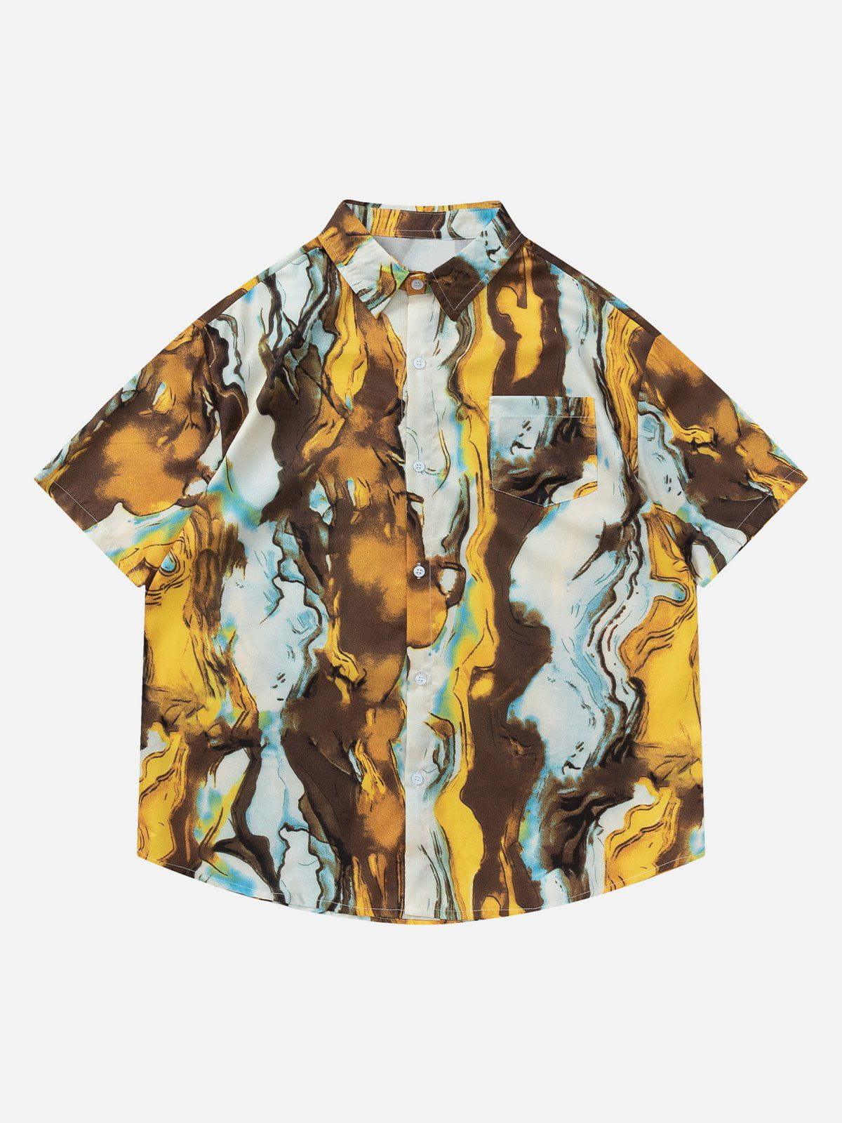 1984® - Oil Painting Elements Short Sleeve Shirt - 1984brand