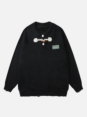 1984® - Ox Horn Button Polo Sweater - 1984brand