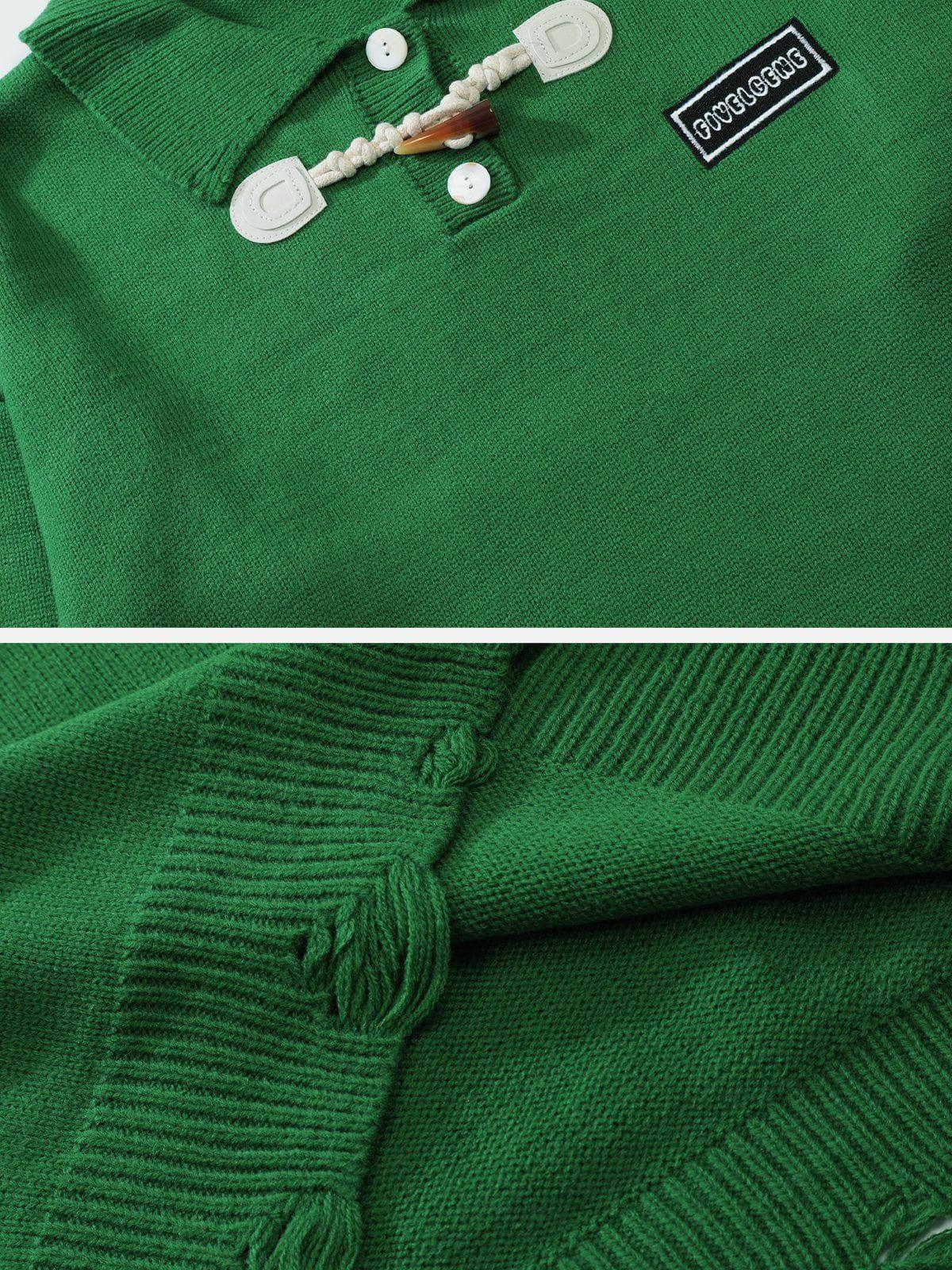 1984® - Ox Horn Button Polo Sweater - 1984brand