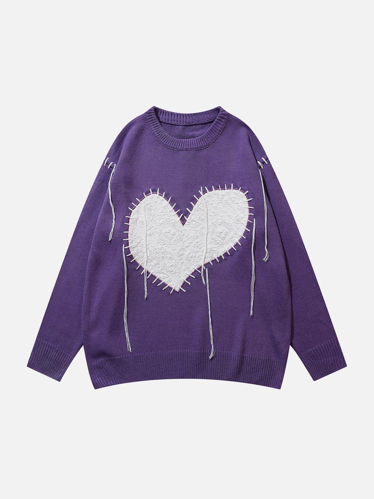 1984® - Patch Love Heart Sweater - 1984brand