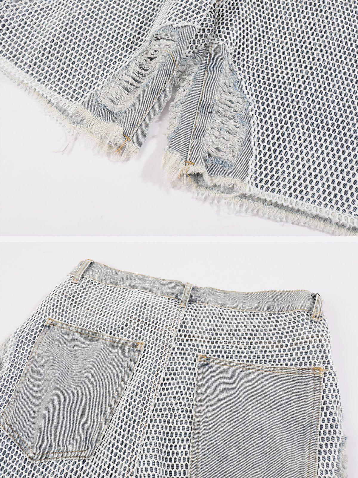 1984® - Patchwork Burlap Shorts - 1984brand