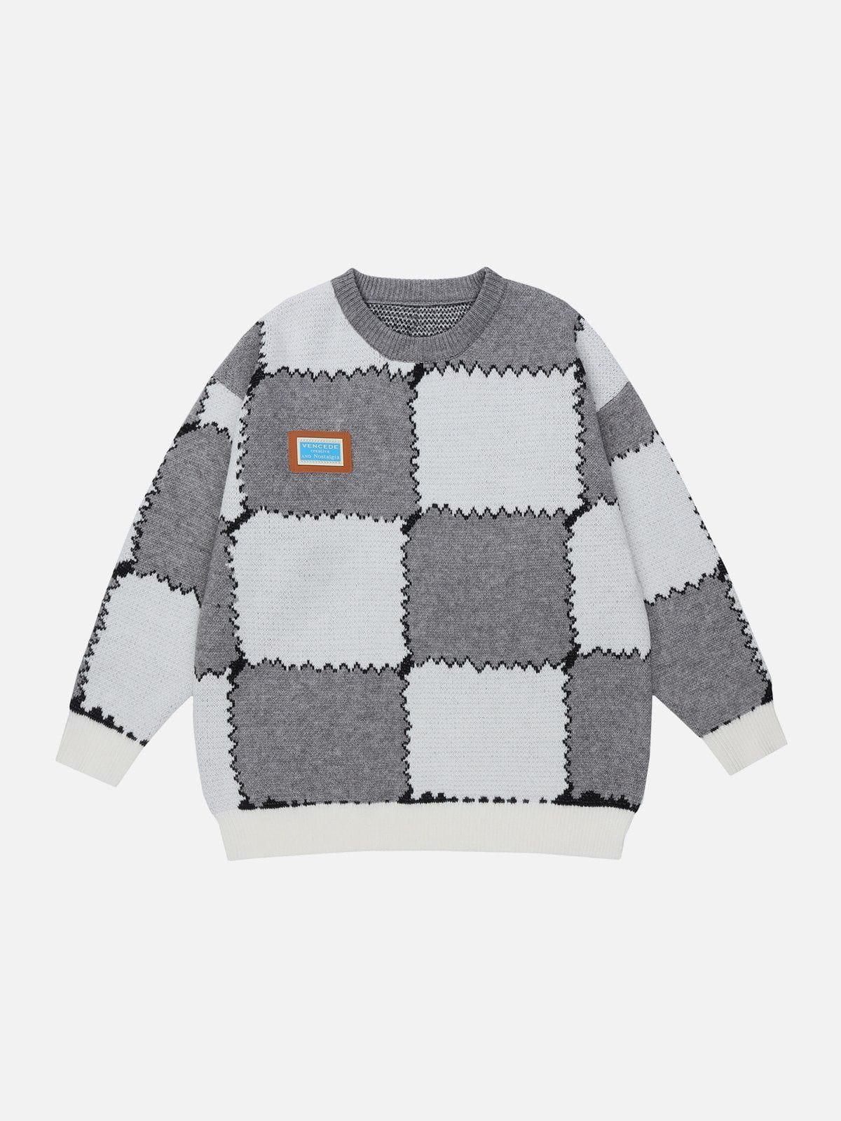 1984® - Patchwork Contrast Sweater - 1984brand