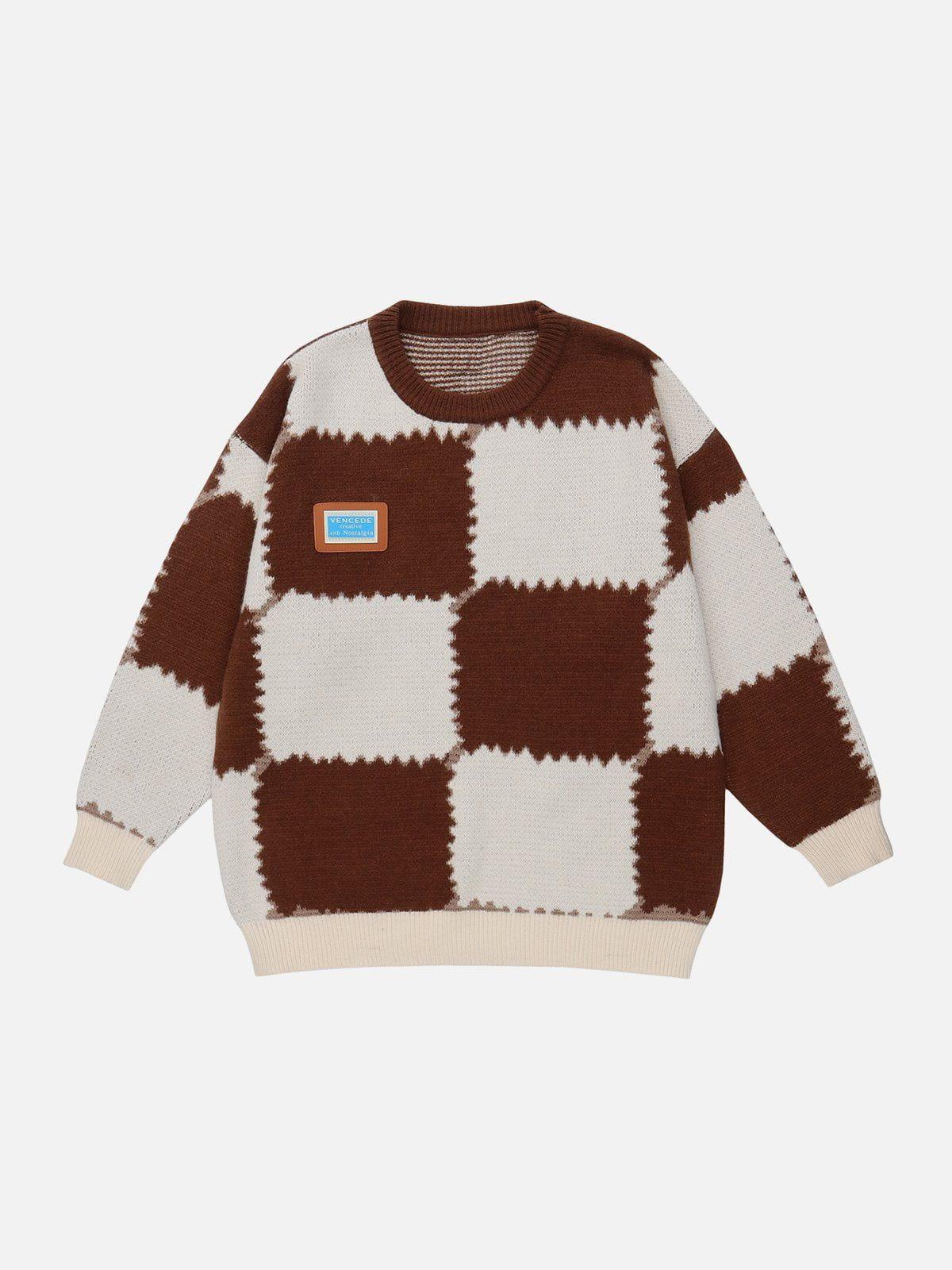 1984® - Patchwork Contrast Sweater - 1984brand