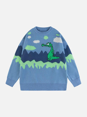 1984® - Patchwork Fun Dinosaur Sweater - 1984brand