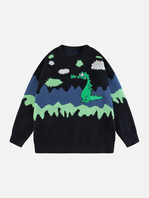 1984® - Patchwork Fun Dinosaur Sweater - 1984brand