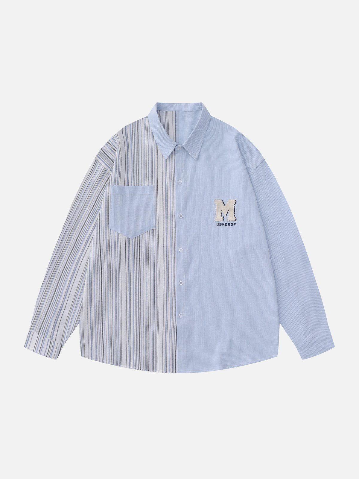 1984® - Patchwork Stripe Long Sleeve Shirt - 1984brand